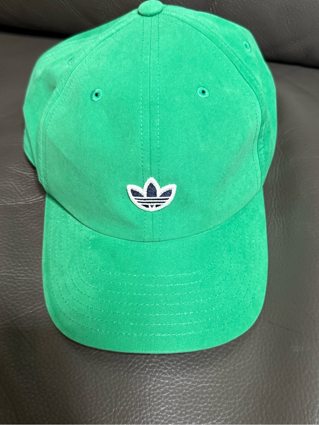 Adidas Green Trefoil Kids Baseball Cap